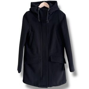 Aritzia Wilfred Free Wool Cashmere Coat Black